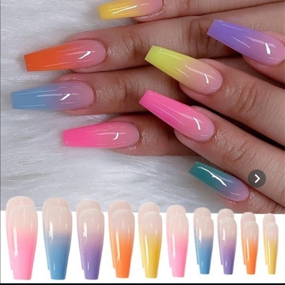DIY Full Coverage Coffin False Nails